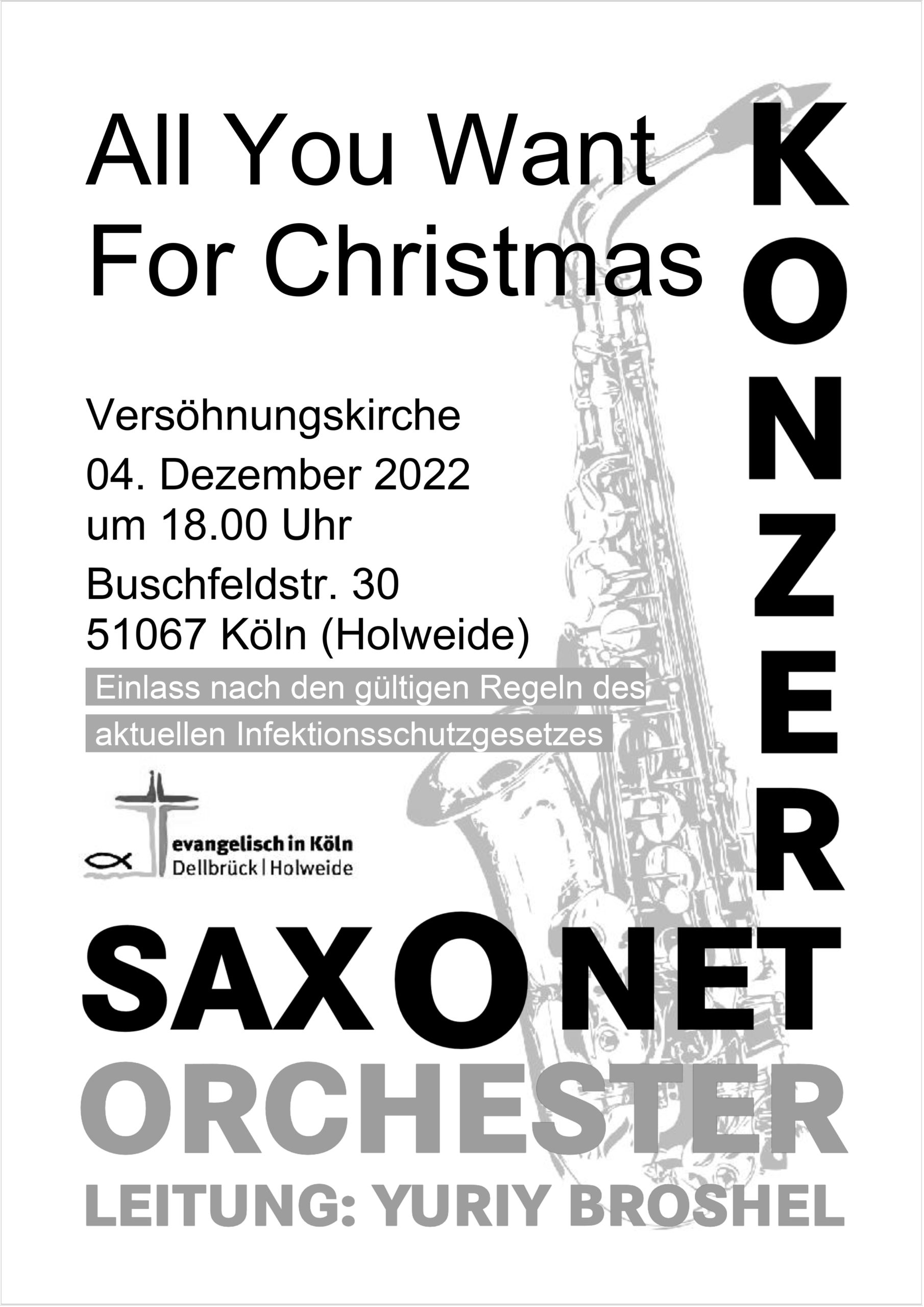 Read more about the article All You Want For Christmas – Saxonet in der Versöhnungskirche