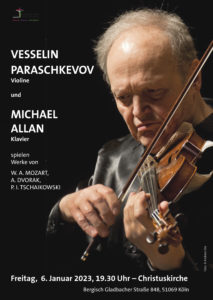 Read more about the article Vesselin Paraschkevov (Violine) zusammen mit seinem Duopartner Michael Allan (Klavier) in der Christuskirche