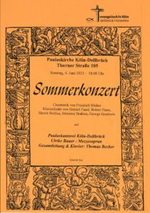 Read more about the article Sommerkonzert der Pauluskantorei