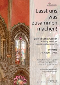 Mehr über den Artikel erfahren Lasst uns was zusammen machen – Führung durch die Basilika St. Gereon