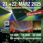 Lasershow mit Beteiligung des Gospelchor Voice TABS