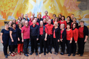 Gospelchor Voice TABS vor einem Wandbild