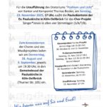 Projektsänger*innen gesucht
