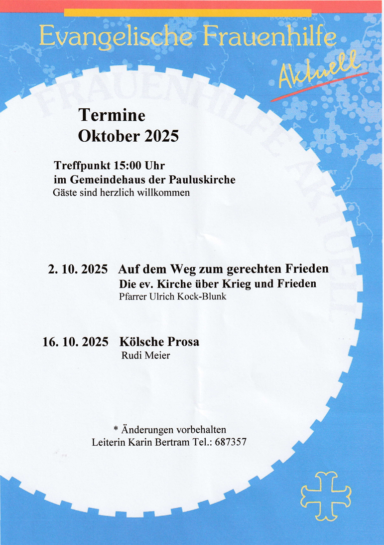 Du betrachtest gerade Evangelische Frauenhilfe