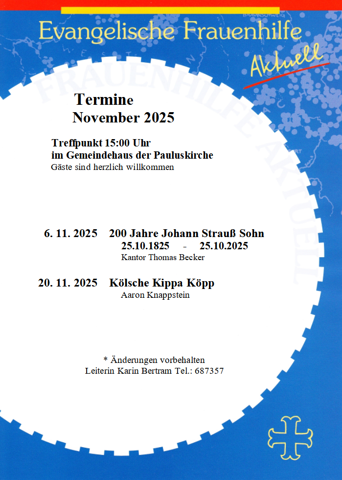 Plakat Frauenhilfe November 2025