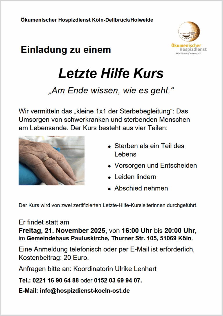 Letzte Hilfe Kus November 2025