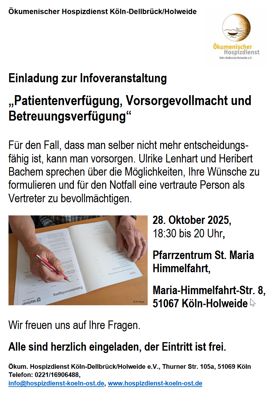 Mehr über den Artikel erfahren Patientenverfügung, Vorsorgevollmacht und Betreuungsverfügung
