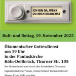 Ökumenischer Gottesdienst zum Buß- und Bettag