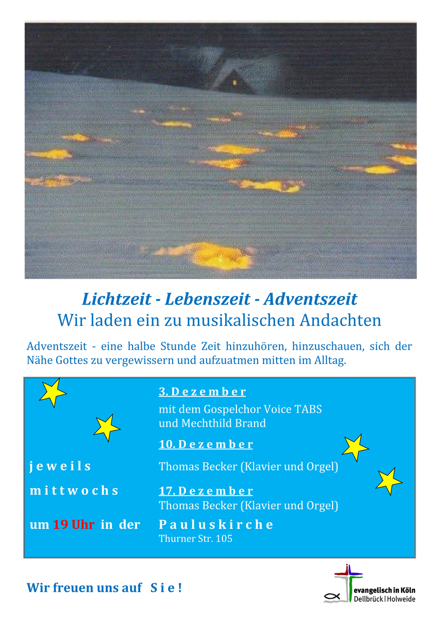 Du betrachtest gerade Musikalische Andachten zum Advent