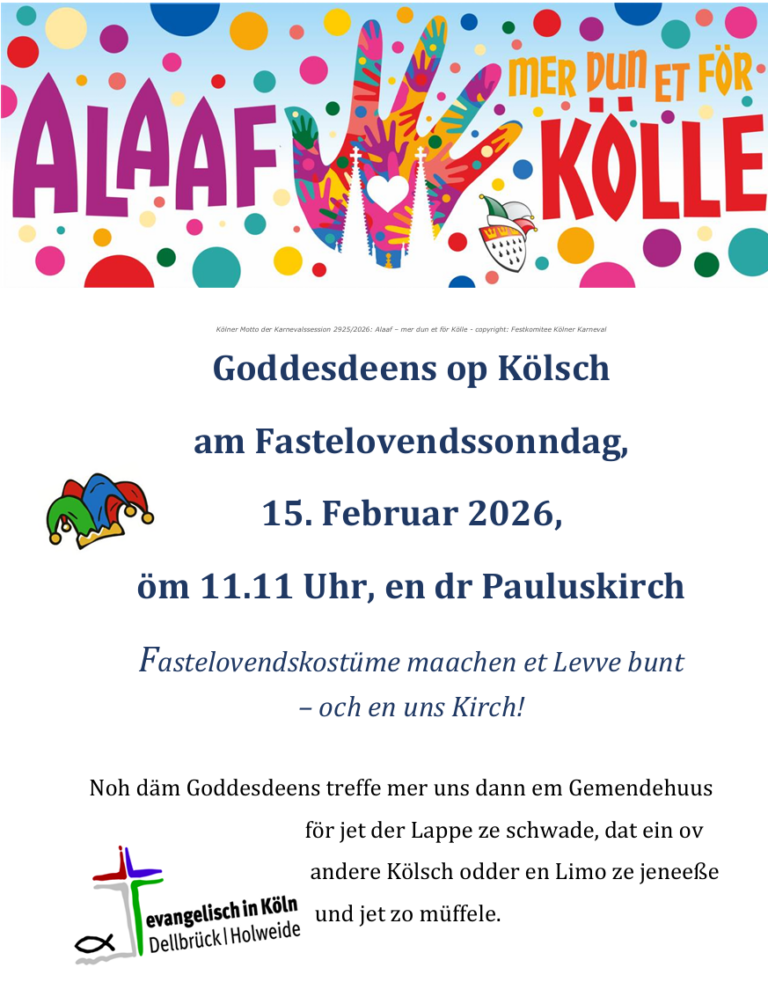 Goddesdeens op Kölsch