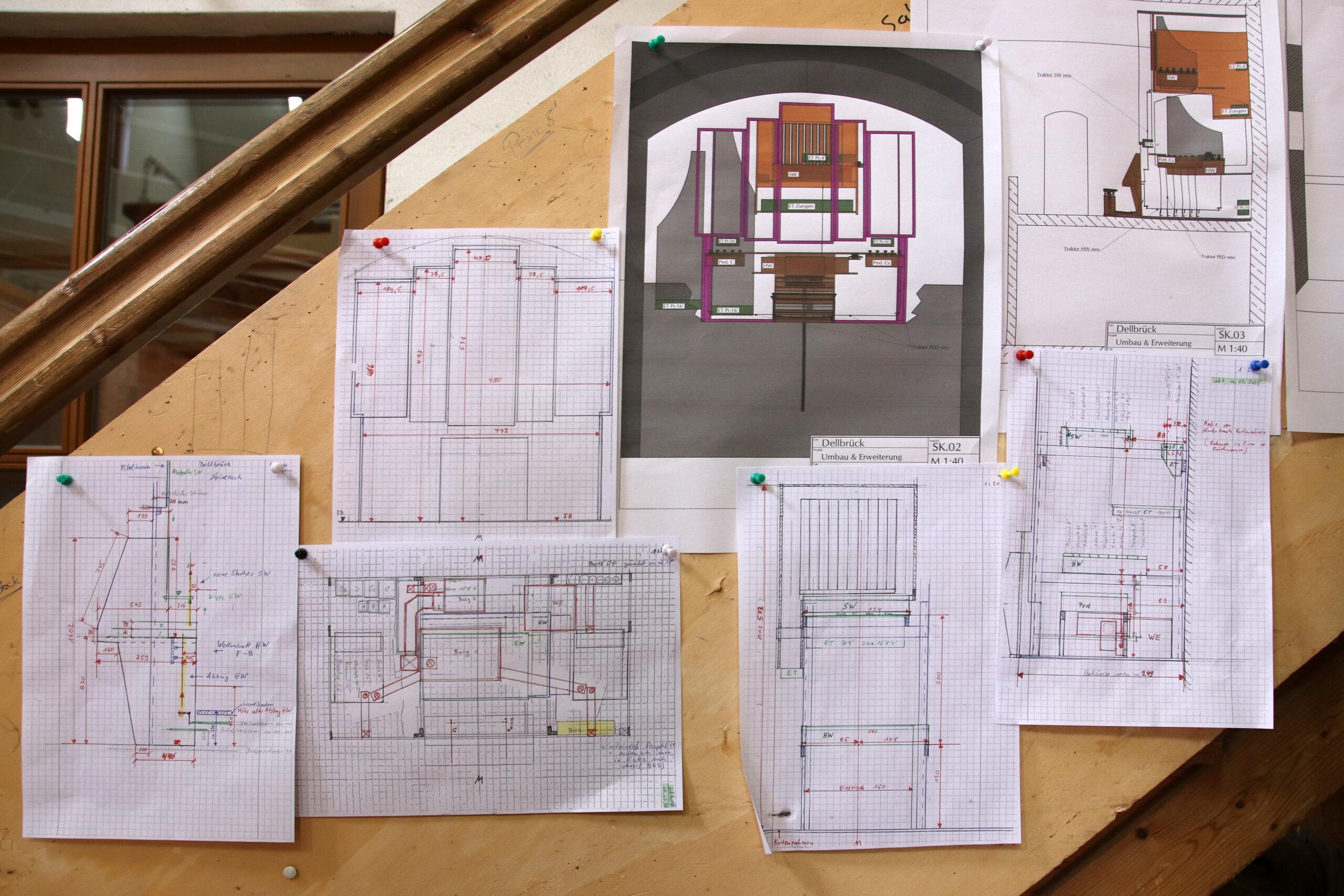 Pläne für den Orgelumbau